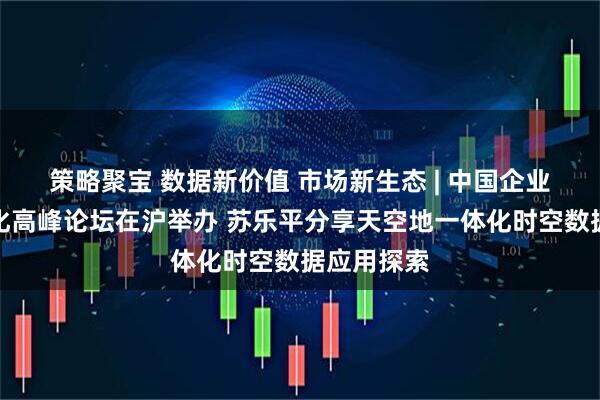 策略聚宝 数据新价值 市场新生态 | 中国企业数据价值化高峰论坛在沪举办 苏乐平分享天空地一体化时空数据应用探索