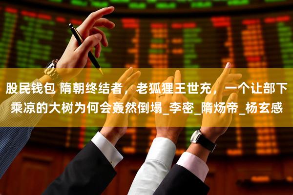 股民钱包 隋朝终结者，老狐狸王世充，一个让部下乘凉的大树为何会轰然倒塌_李密_隋炀帝_杨玄感