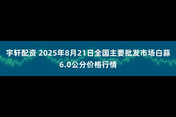 宇轩配资 2025年8月21日全国主要批发市场白蒜6.0公分价格行情