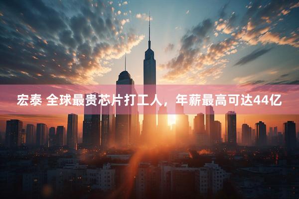 宏泰 全球最贵芯片打工人，年薪最高可达44亿